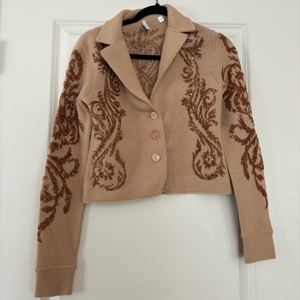 Iisli Wool Sequin Cardigan